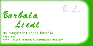 borbala liedl business card